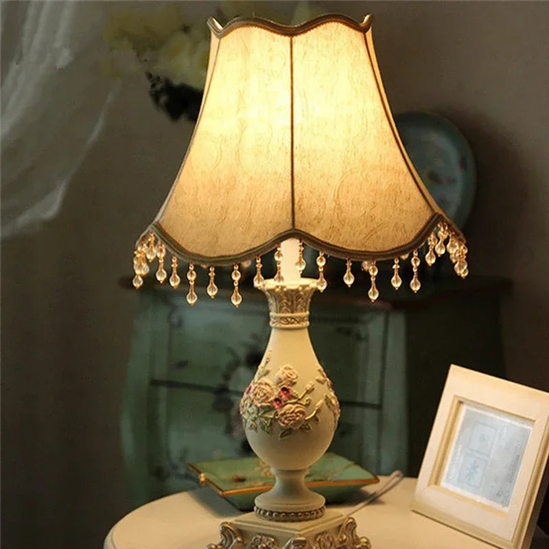 Axyaa Nordic LED Desk Lamp Resin Dimming Table Light for Home Bedroom