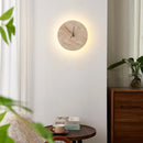 Axyaa Wabi Sabi LED Wall Lamps Yellow Travertine Stone Clock Stair Light
