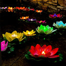 Axyaa LED Lotus Night Lamp Water Sensor Flower Fish Tank Decor