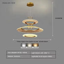 Axyaa Aluminum LED Pendant Lamp: Modern, Simple Design for Living & Dining Rooms