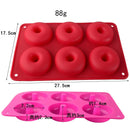 Axyaa Silicone Donut Mold Baking Pan Tray - DIY Cake Tools for Dessert Making
