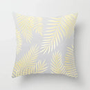 Axyaa Rose Gold Pink Palm Pillowcase 45x45cm Tropical Plants Cushion Cover
