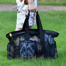 Axyaa Large Mesh Beach Tote Bag: Foldable, Spacious, Ideal for Shopping, Swimming, Camping