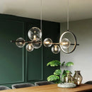 Axyaa Modern Black LED Pendant Chandelier for Living Bedroom Kitchen Dining Room Lighting