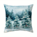 Axyaa Winter Deer & Christmas Words Pattern Cushion Cover - Sofa, Bedroom, Car Pillow Cover