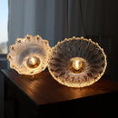 Axyaa Glass LED Chandelier Pendant Light for Dining Room Kitchen - Suspension Luminaires