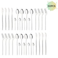 Axyaa Stainless Steel Cutlery Set - 32 Piece Western Flatware Silverware Kit