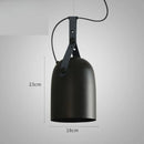 Axyaa Industrial Vintage Leather Belt Chandelier Pendant Lights