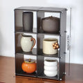 Axyaa Clear Acrylic Cup Display Organizer Kitchen Storage Stand