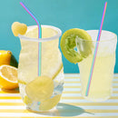 Axyaa Rose Steel Straw Set - Reusable Straws for Drinks & Cocktails