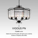 Axyaa Luxe Crystal Iron Art Chandelier for Living Dining Bedroom