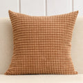 Axyaa Soft Corduroy Corn Grain Throw Pillow Cover for Home Decor - 40/45/50cm