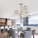 Axyaa Nordic Living Room Chandelier - Modern Lighting for Home, Coffee Shop, and Dining Area