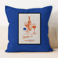 Axyaa Line Art Coffee Cushion Cover for Home & Car Decor