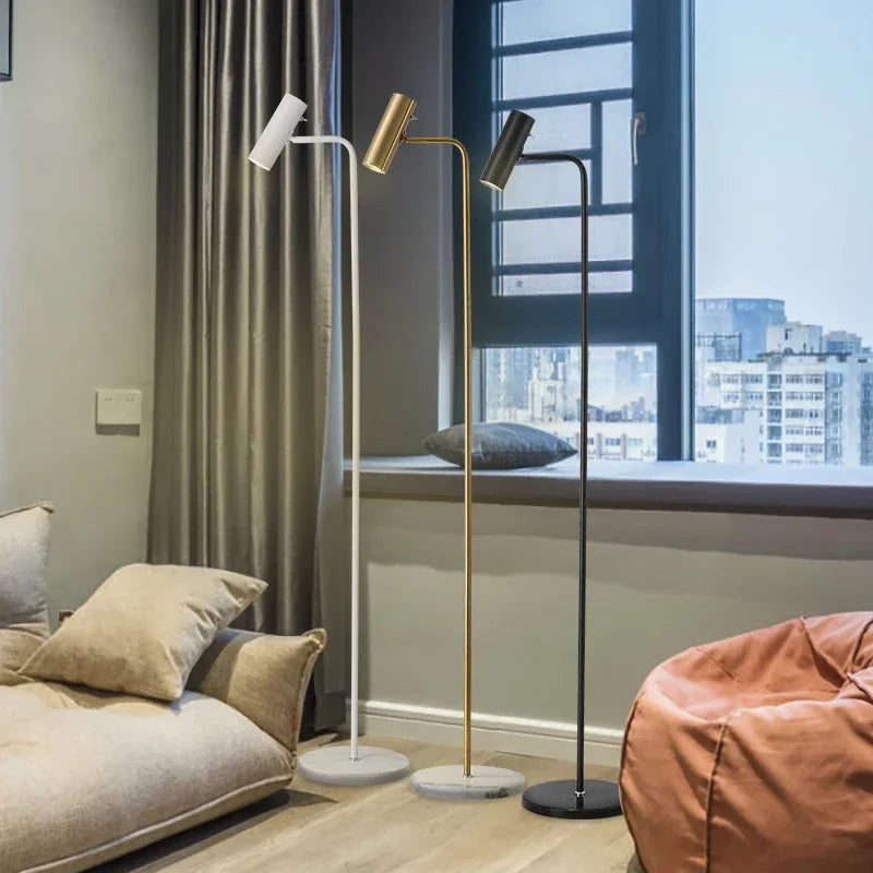 Axyaa Nordic LED Floor Lamp Minimalist Modern Living Room Bedroom Light