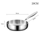 Axyaa 304 Stainless Steel Non-stick Frying Pan Wok for Gas Stove Induction Saucepan