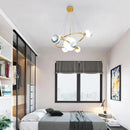 Axyaa LED Glass Ball Chandelier, Earth Design Pendant Lamp for Living Room and Children's Bedroom