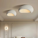 Axyaa Cream Ceiling Lights: Nordic Minimalist LED Chandelier for Bedroom & Living Room