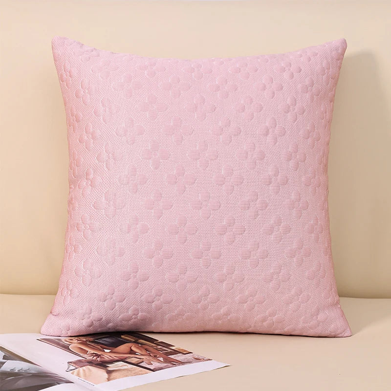 Axyaa Four-Leaf Clover Luxury Pillowcase Cover - Cozy & Machine Washable