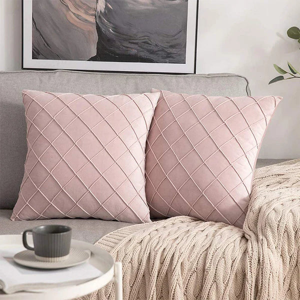 Axyaa Pink Home Sweet Cushion Cover 45x45 - Soft and Stylish Throw Pillow Cover