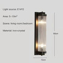 Axyaa Crystal LED Wall Lamp for Luxe Living Spaces