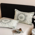 Axyaa Cotton Linen Gauze Jacquard Pillowcase Set, 48x74cm, Home Comfort Pair
