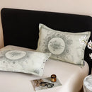 Axyaa Cotton Linen Gauze Jacquard Pillowcase Set, 48x74cm, Home Comfort Pair