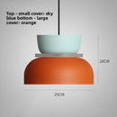 Axyaa Modern Macaron Pendant Light: Colorful Iron LED Hanging Lamp