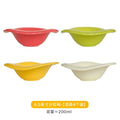 Axyaa Wave Shaped Salad Bowl Saucer, Cream Color, Dishwasher Safe