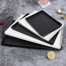 Axyaa Imitation Wood Pattern Food Storage Tray Set - Tea Coffee Snack Dishes