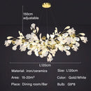 Axyaa Ginkgo Leaf Pendant Light - Nordic Light Luxury Multi Shape Design