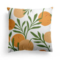 Axyaa Grid Flower Cushion Cover Orange Lemon Pillow Cover Home Decor Sofa Cushions