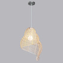 Wicker Pendant Lamp Axyaa: Rattan Japanese Style Hanging Light for Coffee Shop, Bar & Restaurant