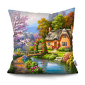 Axyaa Rustic Landscape Print Pillowcase