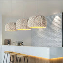 Axyaa Knited Rope LED Pendant Lights - Nordic Minimalism Dining Room Fixtures
