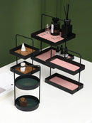 Axyaa Cosmetic Desk Organizer Jewelry Bathroom Makeup Perfume Skin Care Storage Rack