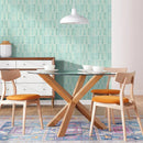 Axyaa Green Tile Backsplash Stickers, Water/Mold Resistant, 30x30cm