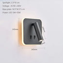 Axyaa LED Wall Lamp USB Charging Minimalist Bedroom Reading Light