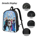 Axyaa Frozen Elsa Backpack Set with Lunch Box, Pencil Boxes - Kids' School Daypack