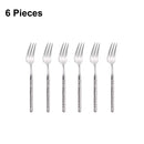 Axyaa Stainless Steel Cutlery Set with Mirror Hammer Pattern Handle
