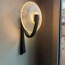 Axyaa LED Wall Lamp: Gold Black Metal Clear Glass, Bedroom Living Room Restaurant Lighting