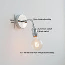 Axyaa Nordic LED Wall Sconce, White Glass Lampshade, Bathroom Mirror Stair Light