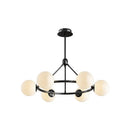Axyaa Nordic Glass Chandelier Modern Lighting Fixture for Home Decor
