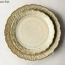 Axyaa Ceramic Dinner Plate Set - Retro Relief Steak Pasta Fish Molecular Cuisine Specialty