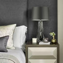 Axyaa Glass Floor Lamp LED Light for Bedroom Living Room Study