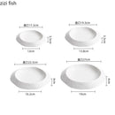 Axya Rock Texture Ceramic Deep Plate for Molecular Food Dining Experience