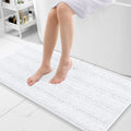 Axyaa Chenille Bath Mat - Absorbent & Non-Slip Plush Shaggy Bathroom Rug