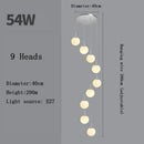 Axyaa Modern LED Stairs Chandelier for Dining Room Living Room Decor Lighting