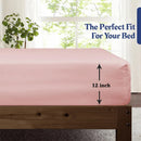 Axyaa Luxury 800TC Egyptian Cotton Bed Sheet Set, Ultra Soft Solid 3-Piece Kit