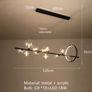 Axyaa Nordic Bubble Chandeliers: Luxury Clear Glass Ceiling Lights for Dining and Bedroom